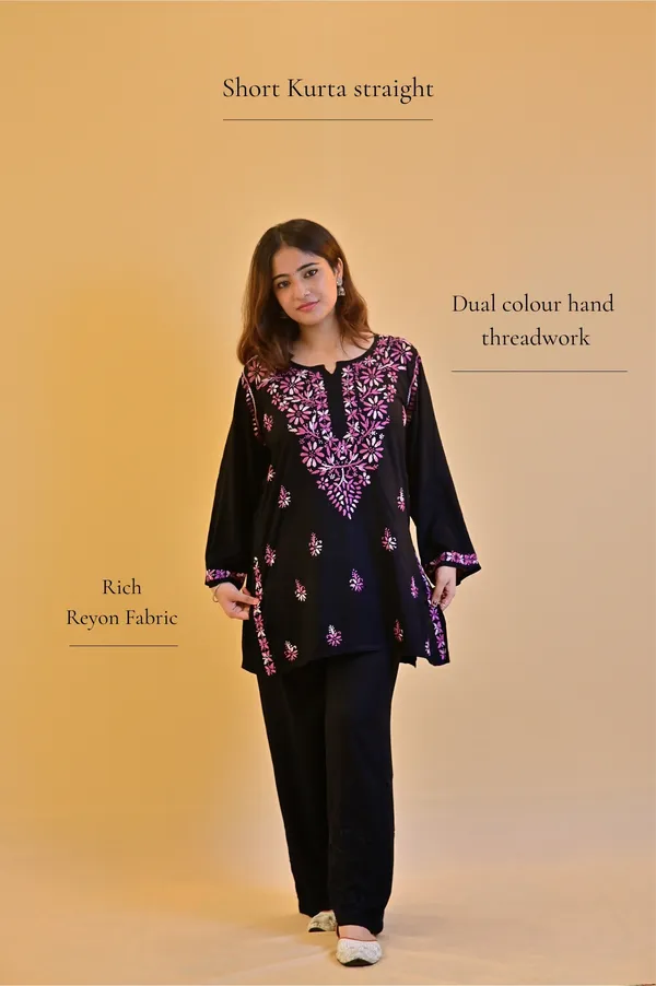 Black_Rayon_Straight_Kurta_Set_For_Women