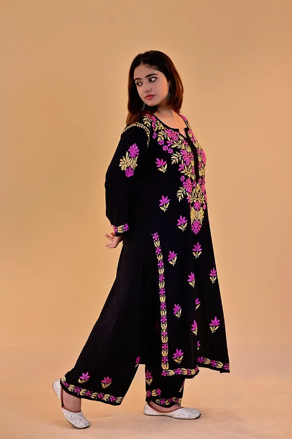 Black_Embroidered_Straight_Kurta_Palazzo_Set_For_Women