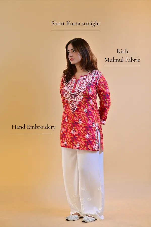 Red_Mulmul_Straight_Kurta_For_Women