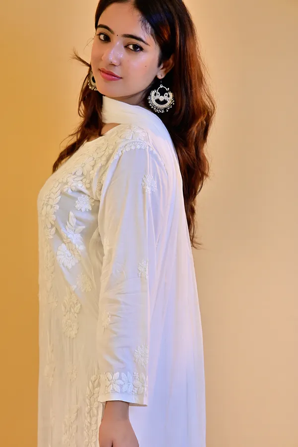 White_Modal_Embroidered_Kurta_Palazzo_Set_For_Women