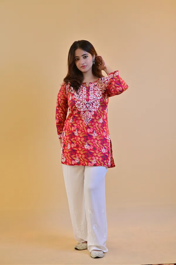 Red_Mulmul_Straight_Kurta_For_Women