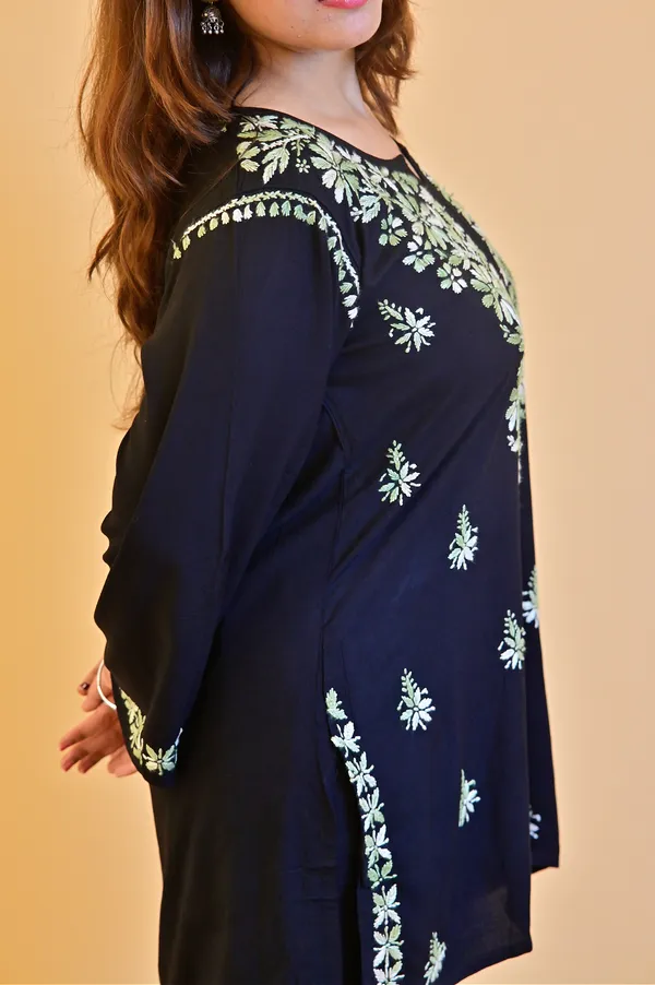 Black_Rayon_Straight_Kurta_Set_For_Women