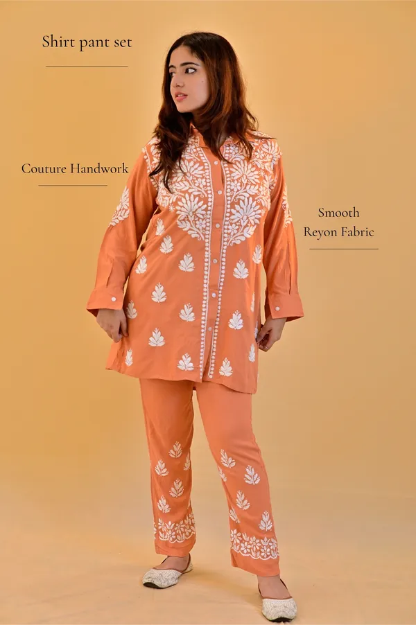 Orange_Rayon_Co_Ord_Set_For_Women
