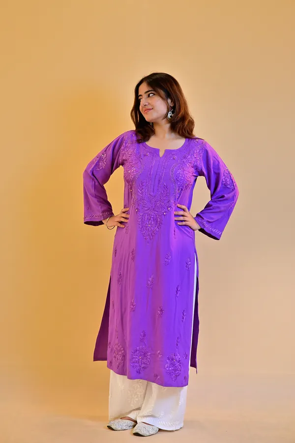 Purple_Rayon_Straight_Kurta_For_Women