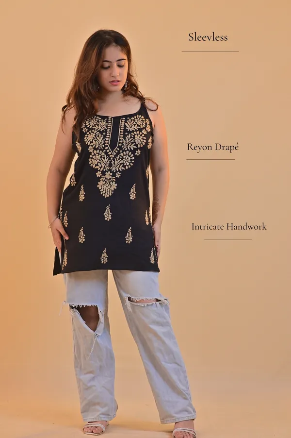 Black_Rayon_Straight_Fit_Kurti_For_Women