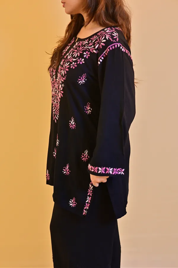 Black_Rayon_Straight_Kurta_Set_For_Women