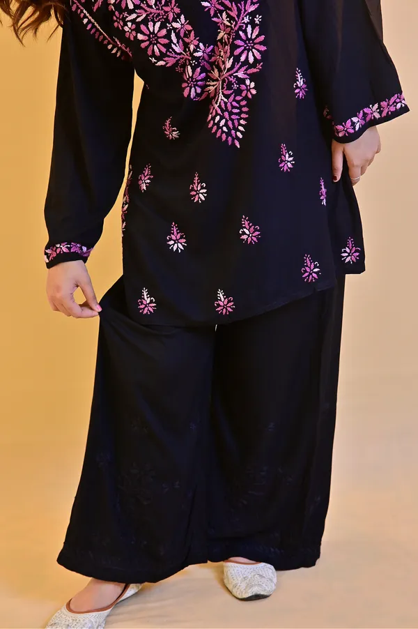 Black_Rayon_Straight_Kurta_Set_For_Women