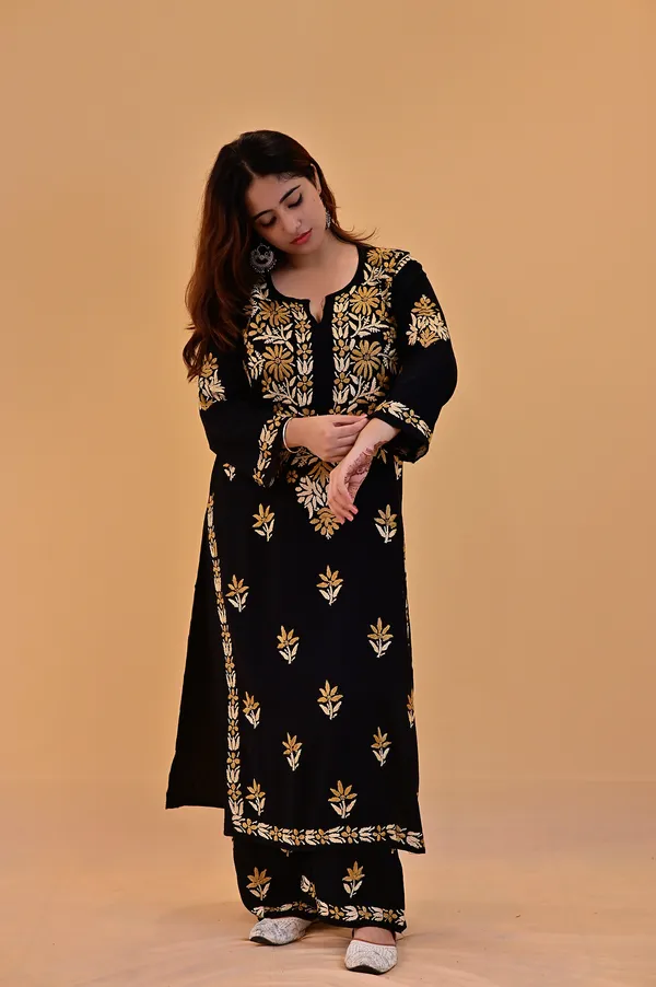 Black_Rayon_Straight_Kurta_Palazzo_Set_For_Women