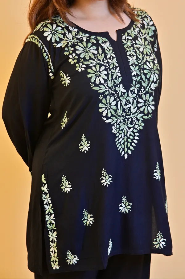 Black_Rayon_Straight_Kurta_Set_For_Women