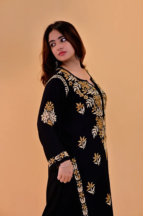 Black_Rayon_Straight_Kurta_Palazzo_Set_For_Women