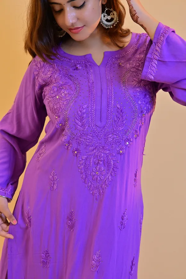 Purple_Rayon_Straight_Kurta_For_Women