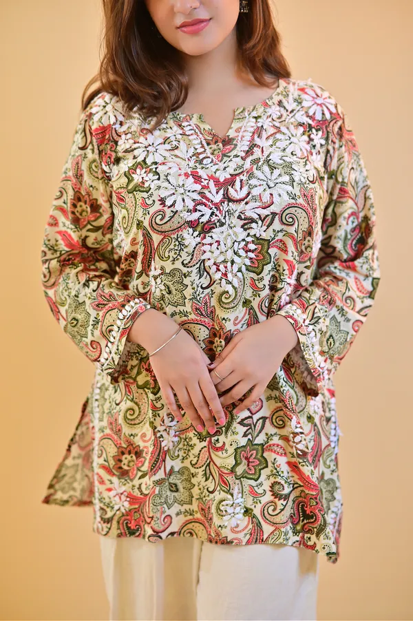 Multicolor_Rayon_Straight_Kurta_For_Women
