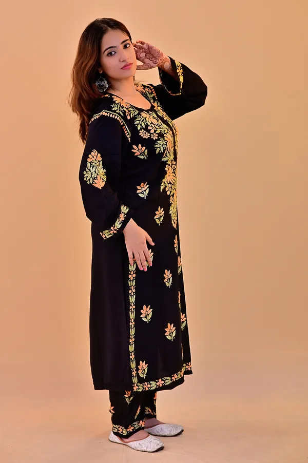 Black_Rayon_Straight_Kurta_Palazzo_Set_For_Women