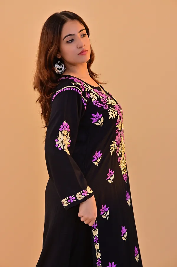 Black_Embroidered_Kurta_Palazzo_Set_For_Women