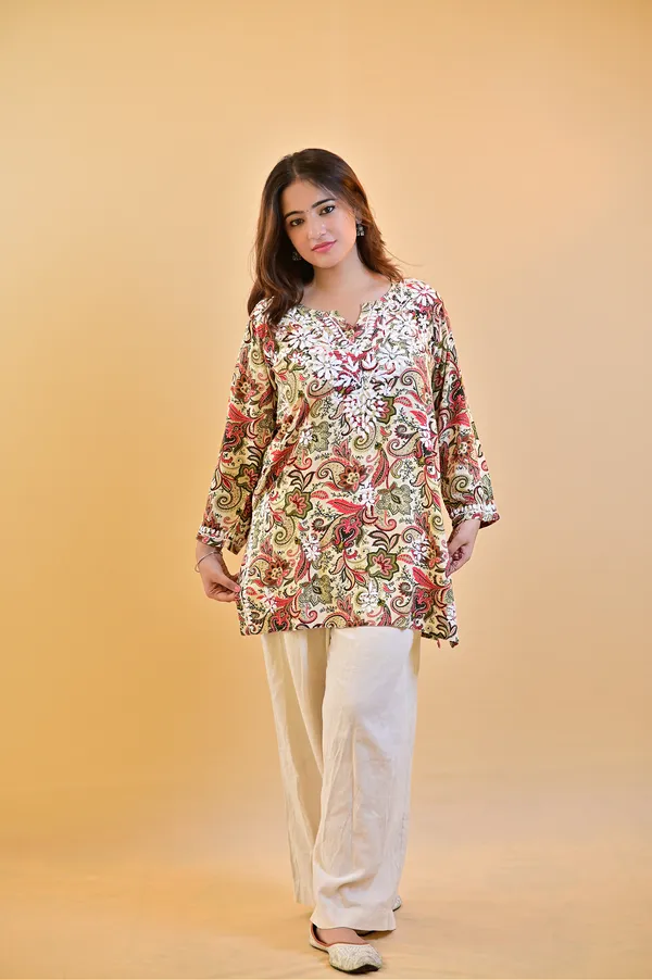 Multicolor_Rayon_Straight_Kurta_For_Women