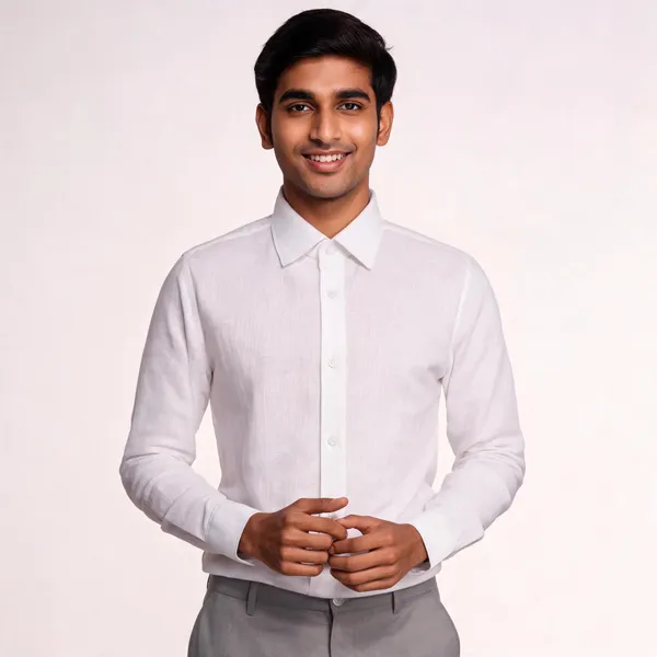 White_Linen_Formal_Shirt_For_Men