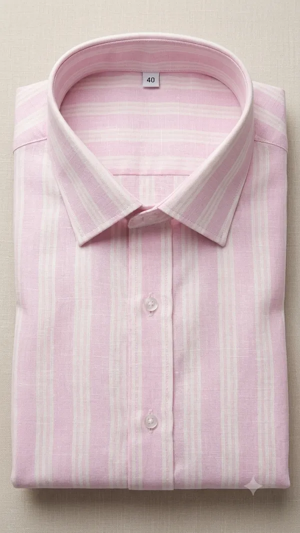 Light_Pink_Cotton_Striped_Shirt_For_Men