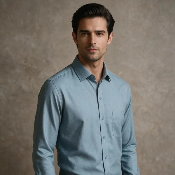 Light_Blue_Cotton_Shirt_For_Men