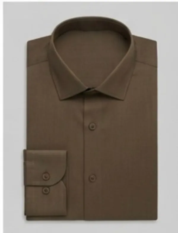 Brown_Cotton_Full_Sleeve_Formal_Shirt_For_Men