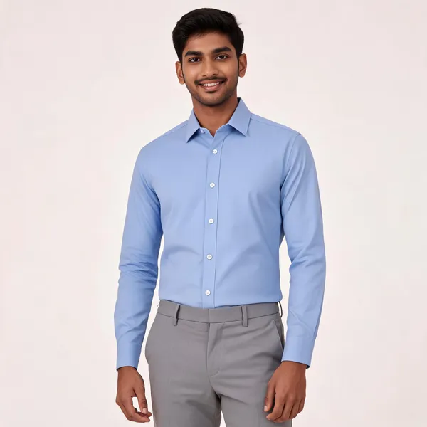 Light_Blue_Cotton_Formal_Shirt_For_Men