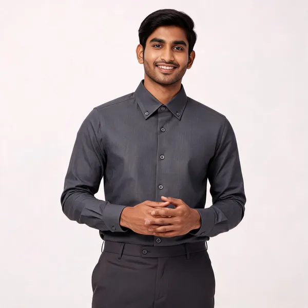 Grey_Cotton_Formal_Shirt_For_Men