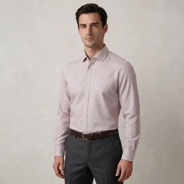 Light_Pink_Cotton_Shirt_For_Men