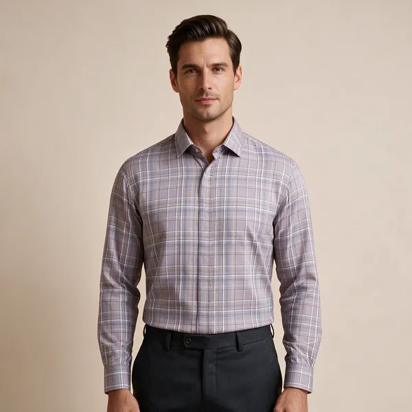 Light_Purple_Cotton_Shirt_For_Men