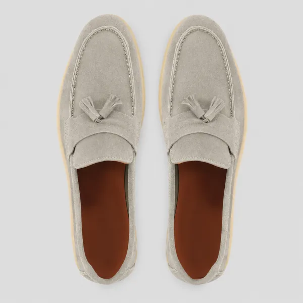 Grey_Suede_Tassel_Casual_Loafers_For_Men