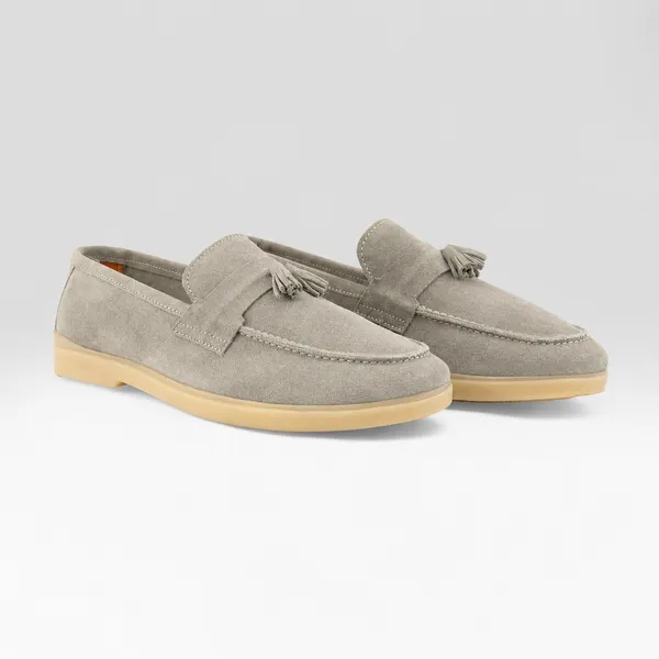 Grey_Suede_Tassel_Casual_Loafers_For_Men