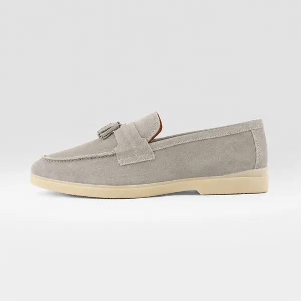 Grey_Suede_Tassel_Casual_Loafers_For_Men