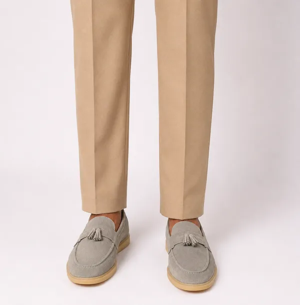 Grey_Suede_Tassel_Casual_Loafers_For_Men