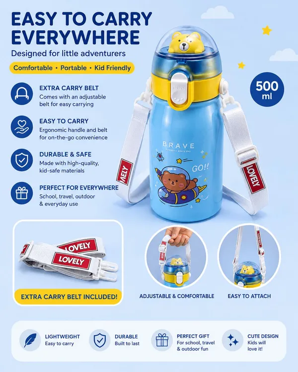 Blue_Bear_Print_Water_Bottle_With_Carry_Handle