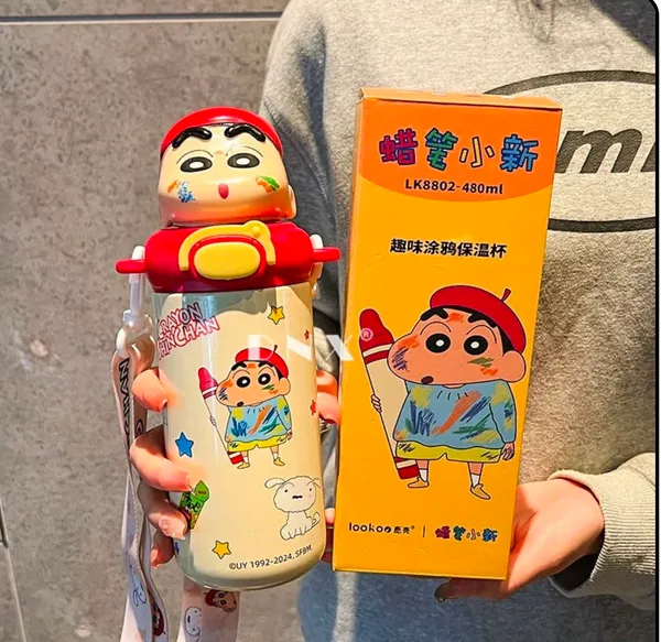 Crayon_Shinchan_Cartoon_Water_Bottle_With_Straw