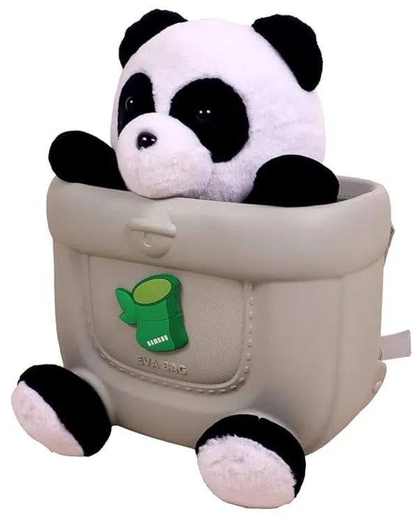 White_Grey_Panda_Plush_Kids_Backpack