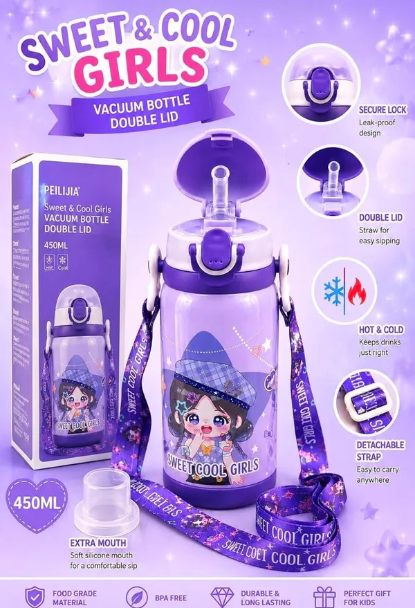 Purple_Cartoon_Flip-Top_Water_Bottle