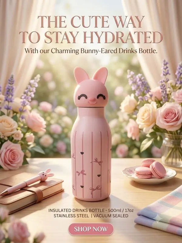 Cute_Pink_Bunny_Kids_Water_Bottle_480_Ml