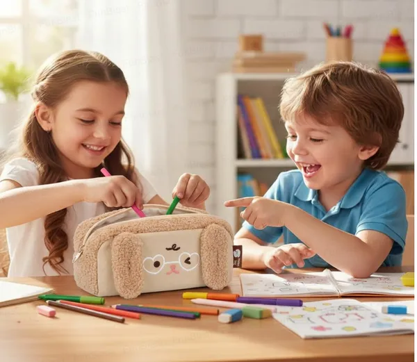 Beige_Plush_Animal_Pencil_Case