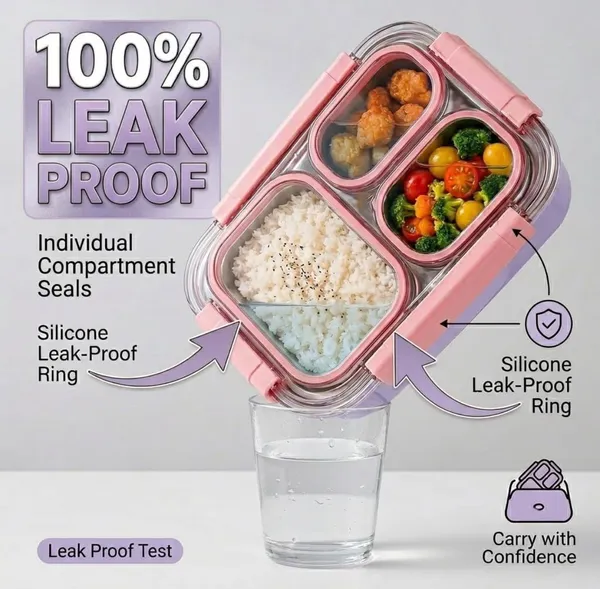 Stainless_Steel_Pink_3_Compartment_Lunch_Box