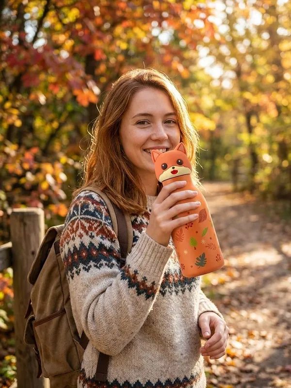 Cute_Fox_Design_Kids_Water_Bottle