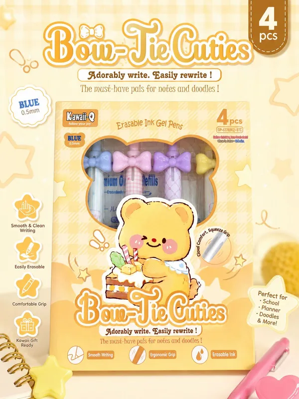 Kawaii_Bow_Erasable_Ink_Gel_Pens_Set_Of_4