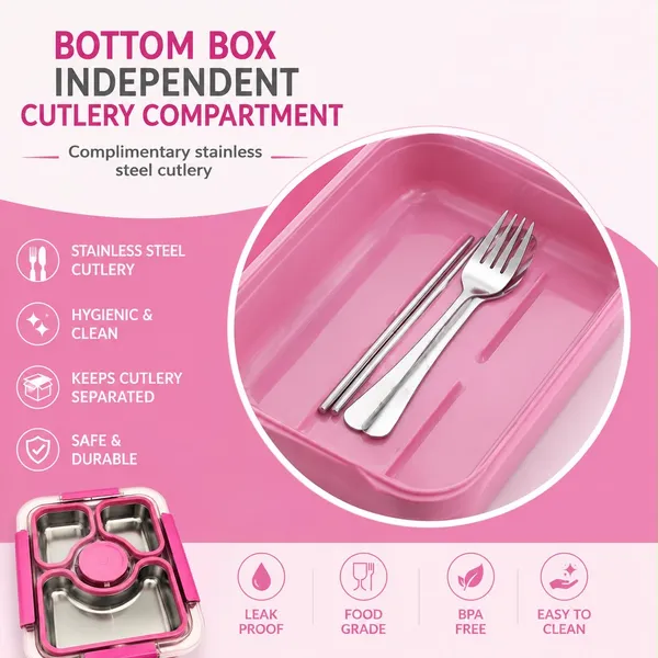 Stainless_Steel_Pink_Compartment_Lunch_Box