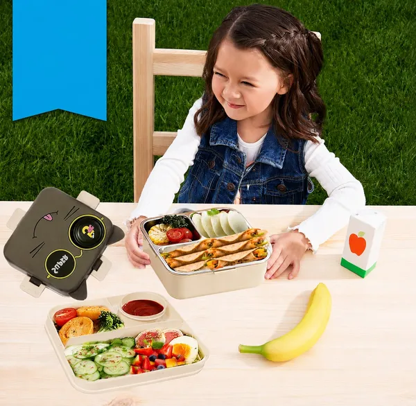 Super_Cat_Insulated_Bento_Grey_Lunch_Box