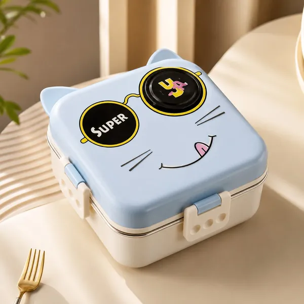 Super_Cat_Insulated_Bento_Blue_Lunch_Box