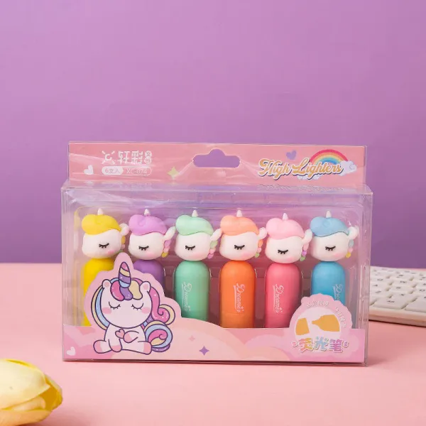 Kawaii-Q_6_Colour_Pastel_Highlighter_Set