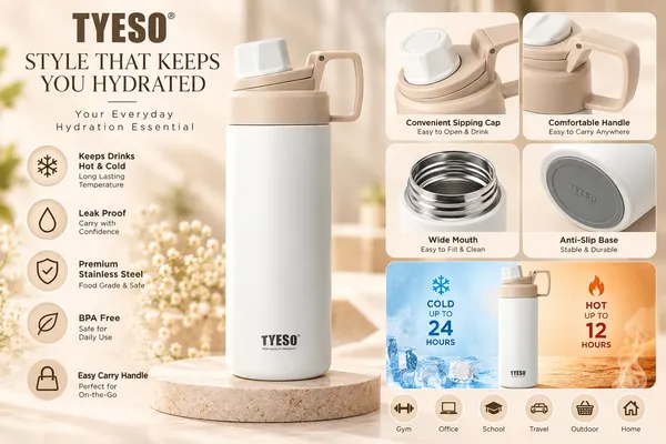 TYESO_White_Insulated_Stainless_Steel_Sports_750Ml_Water_Bottle_(Fizz_Haze_model)_with_a_spout_lid_and_easy-grip_handle