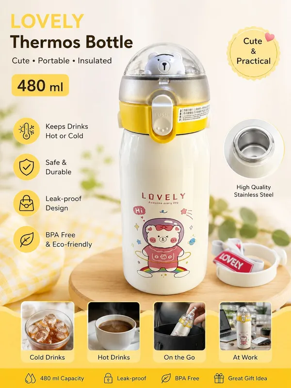 Yellow_Cartoon_Bear_Water_Bottle