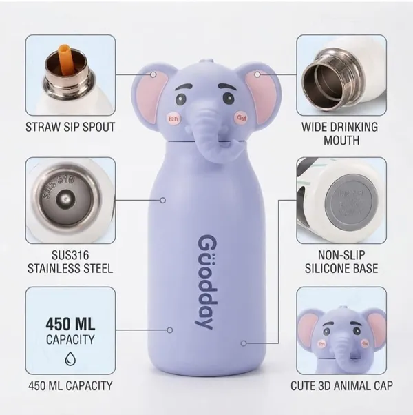 Blue_Elephant_Design_Water_Bottle
