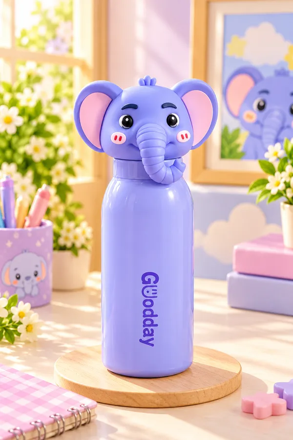 Blue_Elephant_Design_Water_Bottle