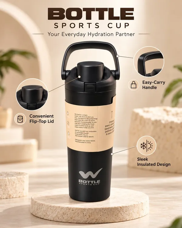 W_Bottle_Black_Insulated_Stainless_Steel_Sports_790Ml_Water_Tumbler_with_Built-in_Straw_|_Leak-Proof,_24-Hour_Cold_Retention