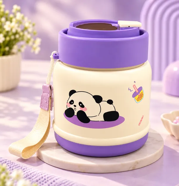 Premium_Panda_Kids_Insulated_Lunch_Box_–_Leak-Proof_Food_Container_with_Handle_(Purple)